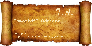 Tamaskó Adrienn névjegykártya